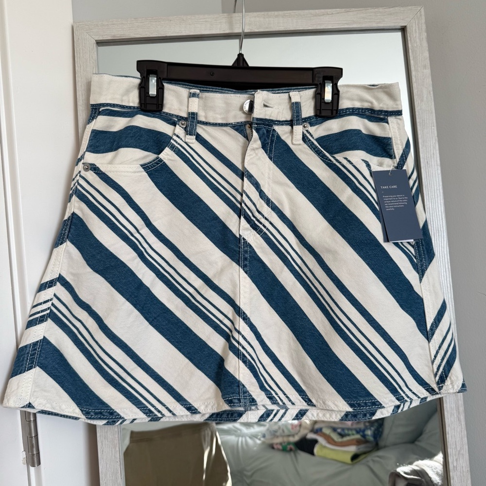 Striped Mini Skirt